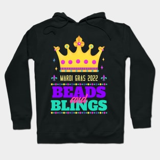 Carnival Party Mardi Gras 2022 Beads And Blings Hoodie